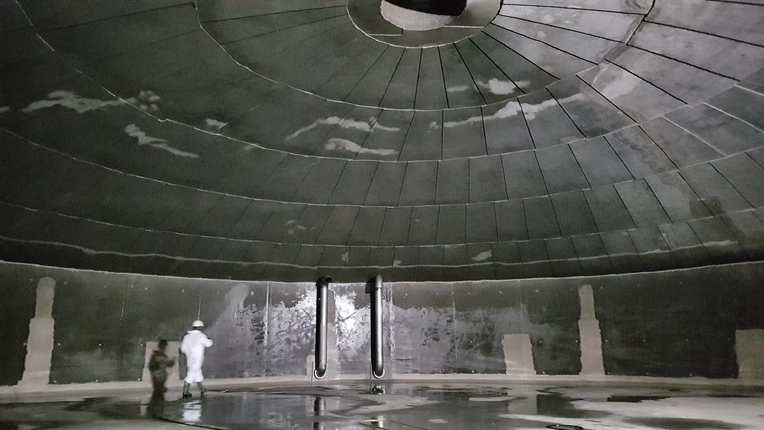 Nettoyage de chateau d'eau